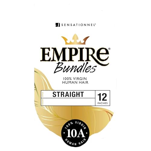 Sensationnel Human Hair Empire Bundles Weave - STRAIGHT 18" (Color:NATURAL, Pack of 2)