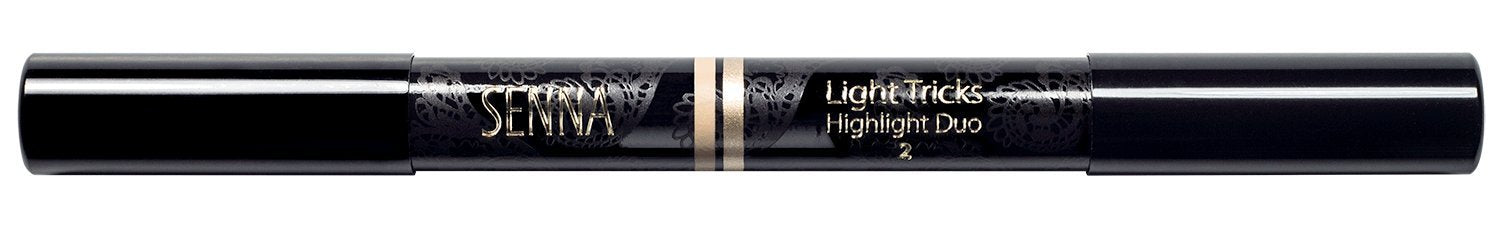 Senna Cosmetics Light Tricks Highlight Duo, Shade 2, 0.1 Ounce