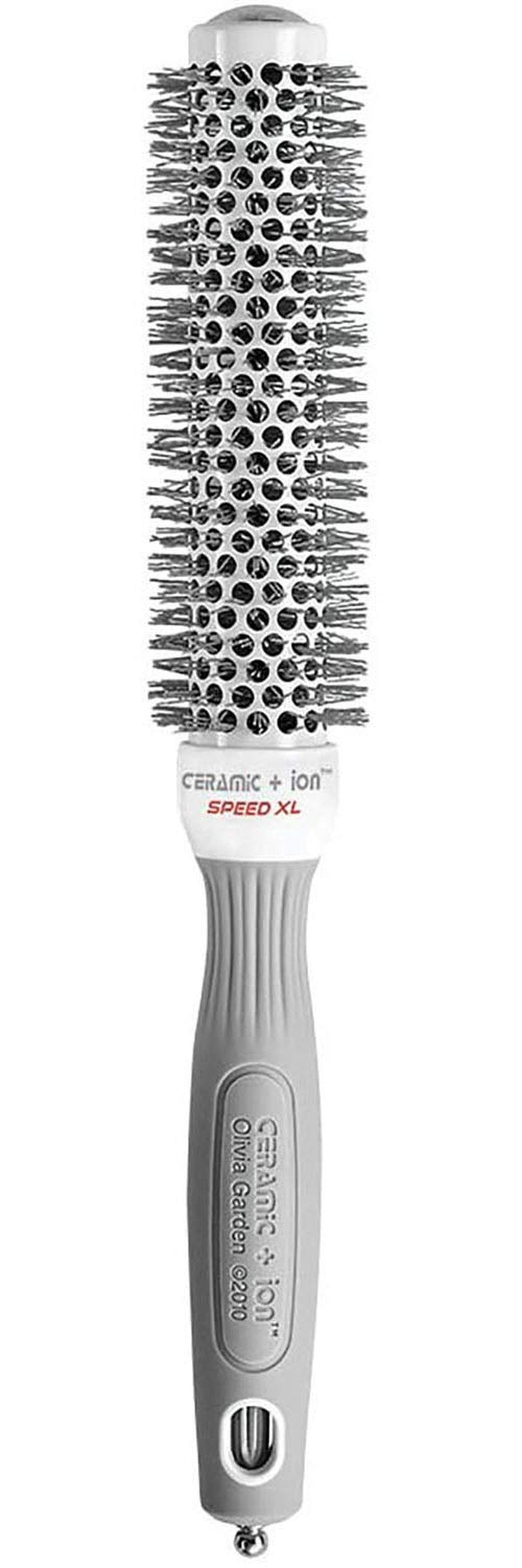 Olivia Garden Ceramic + Ion Speed XL - Extra-Long Round Thermal Hair Brush - Not Electrical - Professional Blowout Brush for Normal to Thick Hair - 1"- Diameter Barrel - CIXL-25