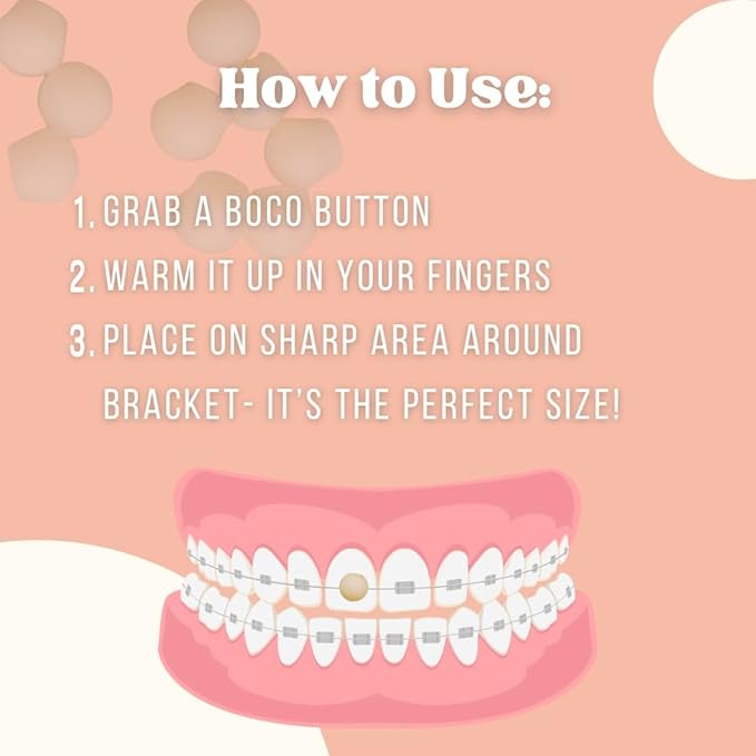 Orthodontic Wax – Original Honey, Natural Braces Protection, Long-Lasting Comfort, Pre-Cut Wax Pieces in Aluminum Travel Case(75 Buttons) - Original Honey