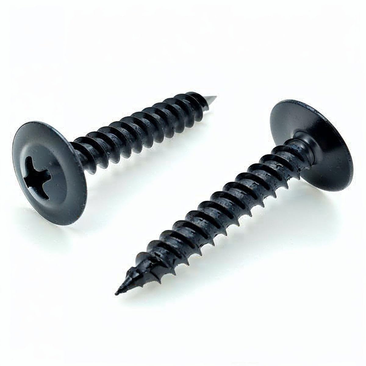 BCP Fasteners 500 Qty #8 x 1 Black Phillips Modified Truss Head Wood Screws (BCP1109)