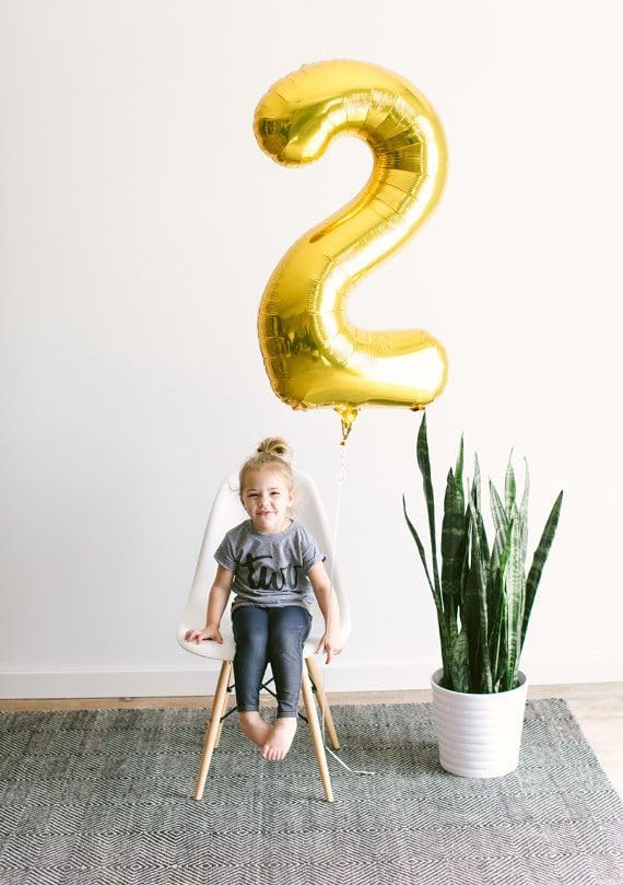 Gold Number 0 Balloon 40 Inch, 0 Balloon Numberfor 10th 20th 30th 40th 50th 60th Birthday Decorations, Gold Party Supplies for Men Women
