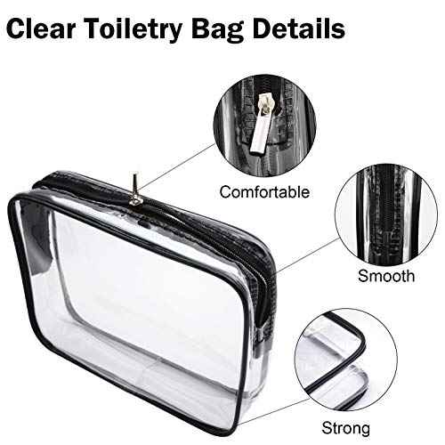 Cosywell Travel Size Bottles for Toiletries 13 Pack 2oz TSA Approved Toiletry Bottles Leak Proof Travel Kit for Women Men TSA Clear Toiletry Bag Shampoo Lotion Skincare Cosmetic Container
