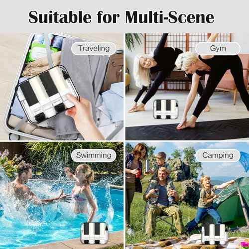 Redfly 17PCS Travel Bottles for Toiletries, TSA Approved Leak Proof Refillable Travel Size Containers, Silicone Travel Kit for Shampoo, Conditioner, Lotion & Creams Black&White