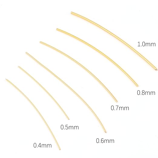18K Gold Plated Wire 0.5mm 10 Meters Bead Cord for Bracelet Necklace Charm Beading Jewelry Making Findings