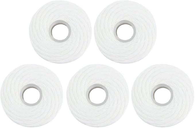 8Pcs/Pack Dental Flosser Mint Flavor Dental Floss Built-in Spool Flat Wire Replacement Core Dental Floss 50M Each(Comes with a Box for Easy Carrying) (White)