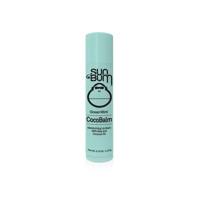 Sun Bum CocoBalm | Vegan and Cruelty Free Moisturizing Lip Balm with Aloe and Coconut Oil | Pina Colada, Ocean Mint, Groove Cherry (.15 oz) | Pack of 6 (2 of Each Flavor)