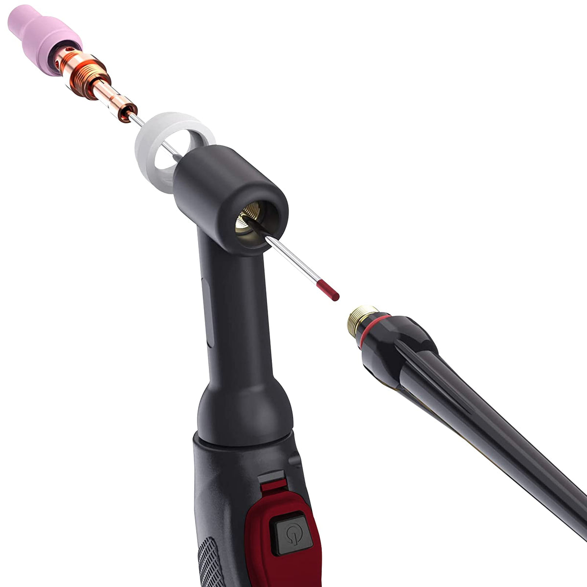 ARCCAPTAIN TIG Welding Tungsten Electrode 10-Pack 3/32"x 7"(Red, WT20/EWth-2)
