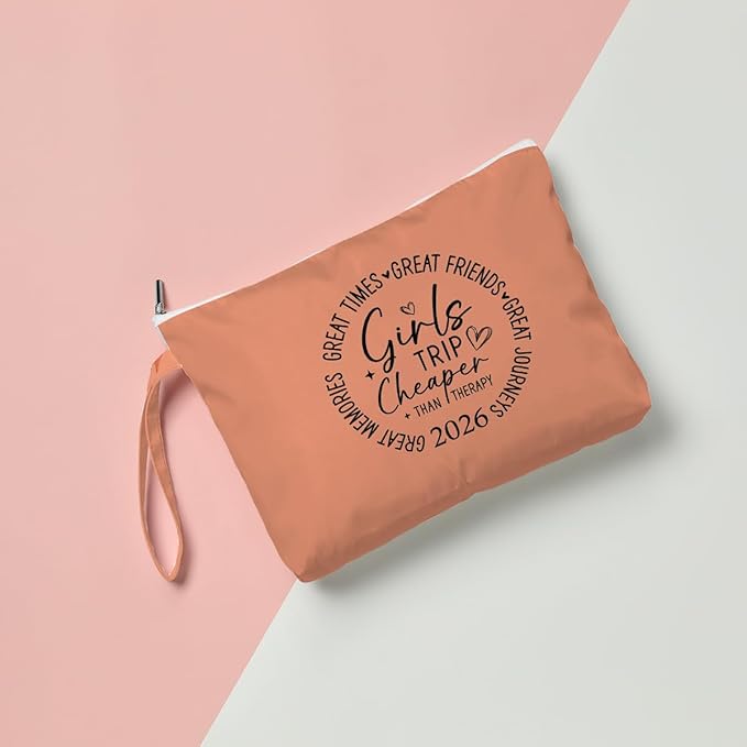 Fokongna Girls Trip Gifts Wet Bag Wet Dry Bag Beach Bags Favors for Swimsuit Toiletry Bags Travel Essentials For Women, For Beach Travel Gym Swimsuit Dirty Clothes Diaper. Orange