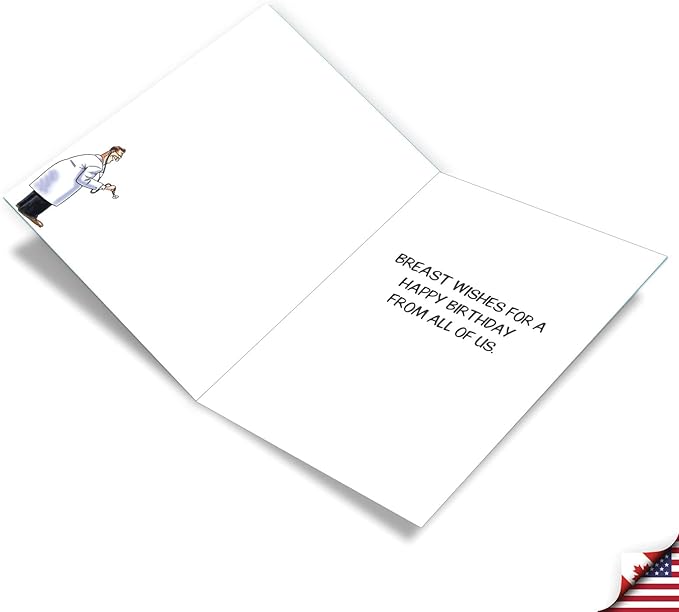 NobleWorks Jumbo Hysterical Birthday Greeting Card From Us 8.5 x 11 Inch with Envelope (1 Pack) Big, Jumbo Bday Big Breaths J4813BDG-US