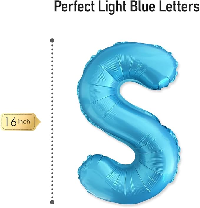 PartyForever UNDER THE SEA Balloons Banner Light Blue Mermaid Birthday Party or Baby Shower Decorations Sign Ocean Themed