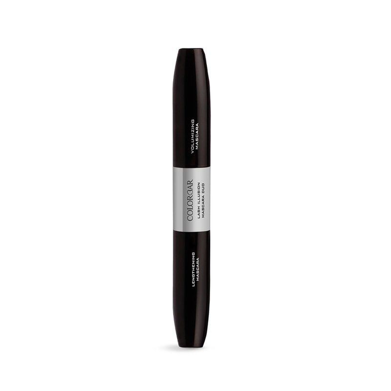 Colorbar Lash Illusion Mascara Duo - Lash Lengthening and Volumizing Mascara - Clump-Free, Crease-Proof, and Non-Flaking - Black - 0.27 oz