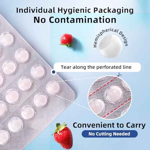 RAZOKO Orthodontic Wax for Braces Wax Dots 120 Individual Hygienic Packaging Dental Wax
