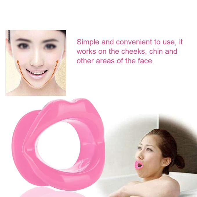 Lip Trainer, Face Slim Exerciser Muscle Lips Trainer Tightener Silicone Face Lifting Lip Exerciser Mouth Muscle Tightening Tool Face Exercise Lips Trainer Face Beauty Tools for