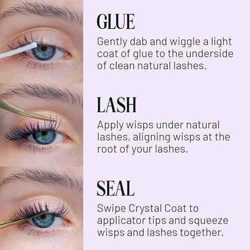 Lilac St - Eternal Bond (Black) - Lash Cluster Glue - Mini Mascara Wand Applicator - Strong & Flexible Hold - Waterproof - Sensitive Eyes Safe - Cruelty Free, Vegan, Women Founded - 0.16 fl oz