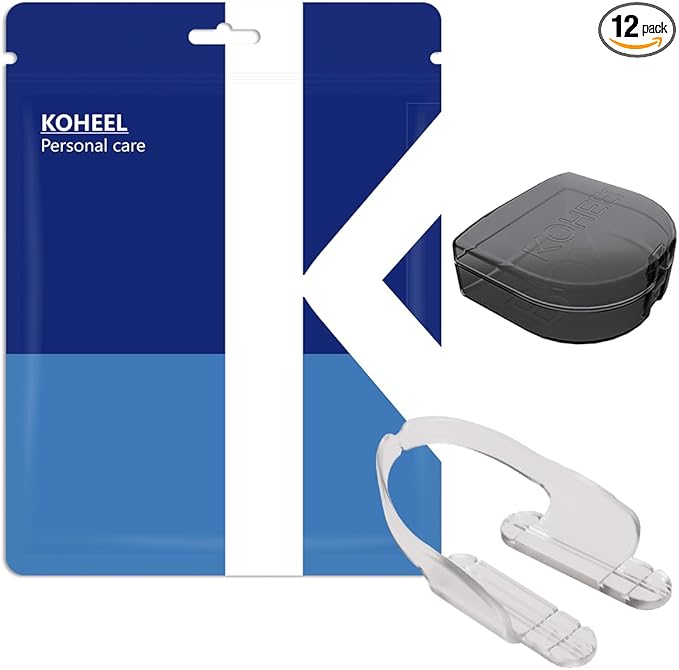 KOHEEL AG Adjustable Mouth Guard for Teeth Grinding & Clenching, Thin & Comfort-Fit Dental Guard for Sleeping, TMJ Relief & Bruxism, One Size Fits All (12 Count)