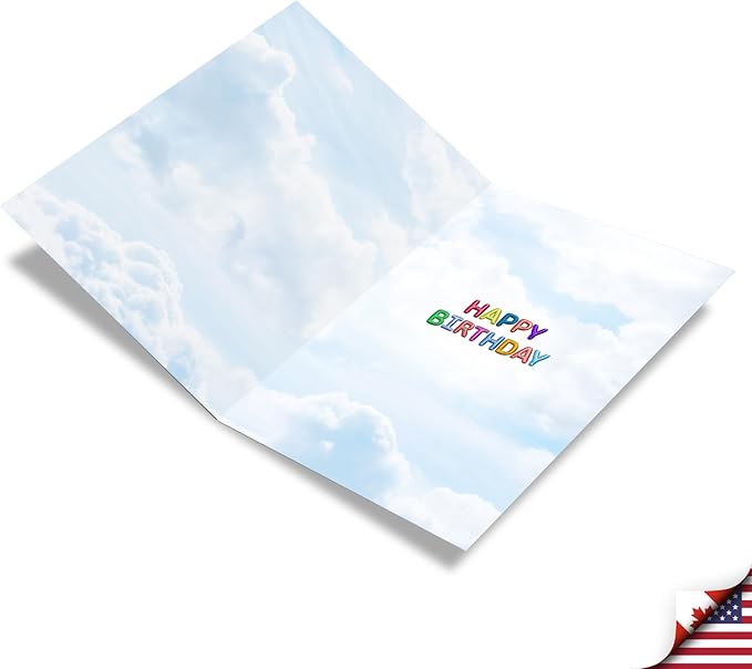 NobleWorks - Milestone Birthday Greeting Card with Envelope (4.63 x 6.75 Inch) - Inflated Messages-101 (Not Actual Balloons) C2769MBG