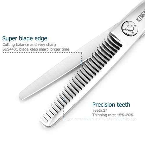 Hair scissors Hair shears 6 Inch and Hair thinning scissors 5.75 Inch 440C Kinsaro