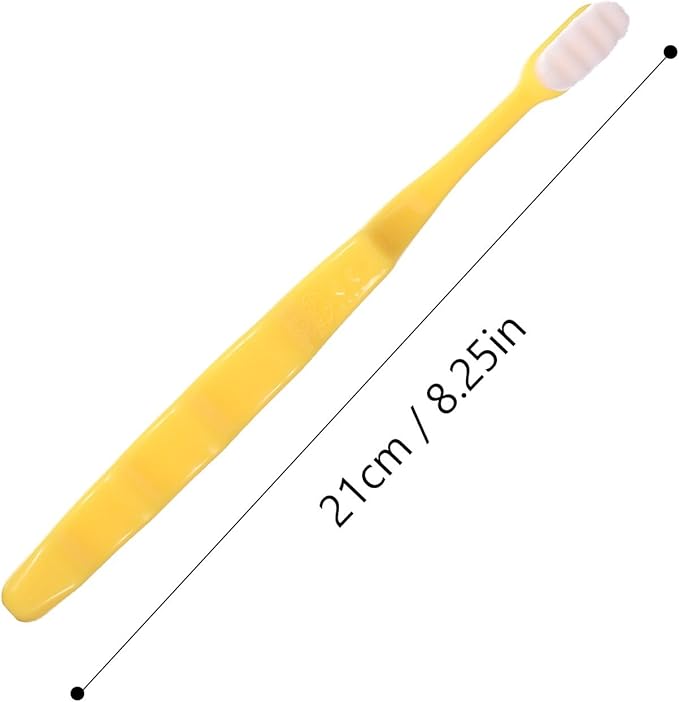 TEHAUX 4pcs Ultra Soft Micro-Nano Toothbrushes with Fine Bristles for Delicate Teeth Cleaning and Gum Care Suitable for Adults Elderly Pregnant Women and Braces