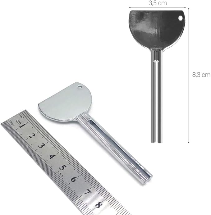 3Pcs Silver Stainless Steels Metal Tube Squeezer Keys Salon Toothpaste Tube Squeezers Toothpaste Roller, Rolling Toothpaste Squeezer, Bathroom Safety, Aids and Accessories