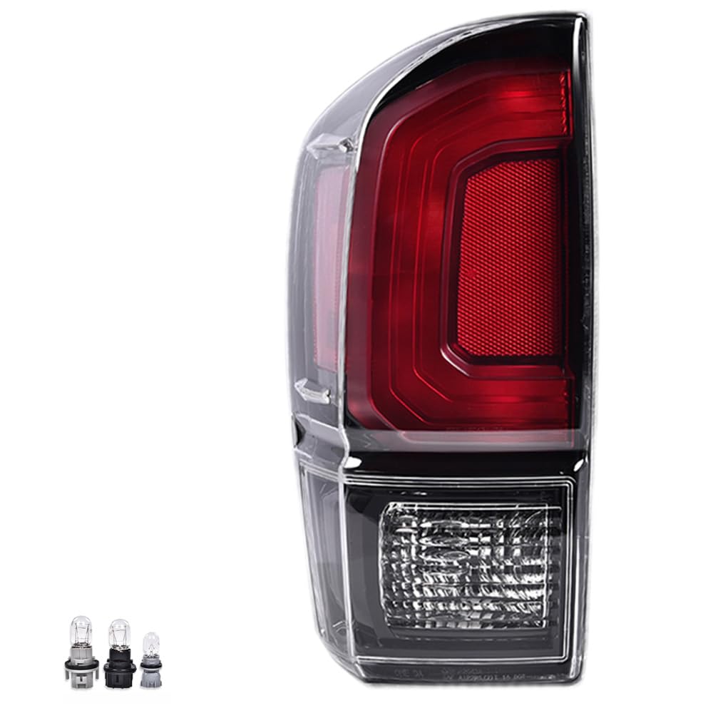 DOTCOM Rear Tail Light Compatible with Toyota Tacoma 2016 2017 2018 2019 2020 2021 2022 2023 Brake Lamp Left Driver TO2800201,Lu