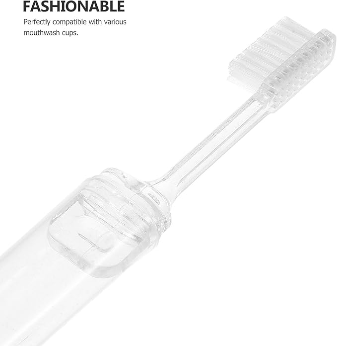 Folding Travel Toothbrush Set 10Pcs with Portable Toothbrush Case Soft Bristles Compact Storage for Camping Hiking and Daily Oral Care