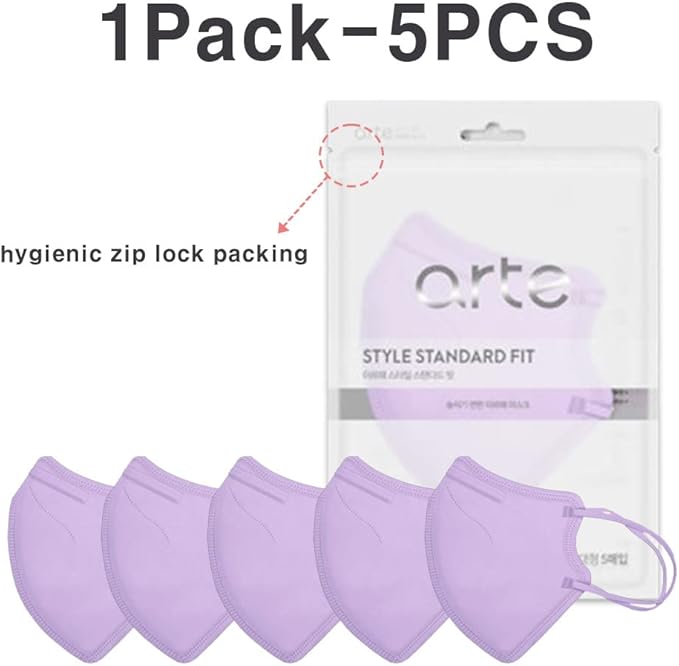 [20 Pcs] Korea Face Mask for Adults – Bird Beak type 2D Protective Health Face Mask for Dust and Smoke – 4-Layer Protective Filter – Ideal Fit for Comfortable Wear - Pink