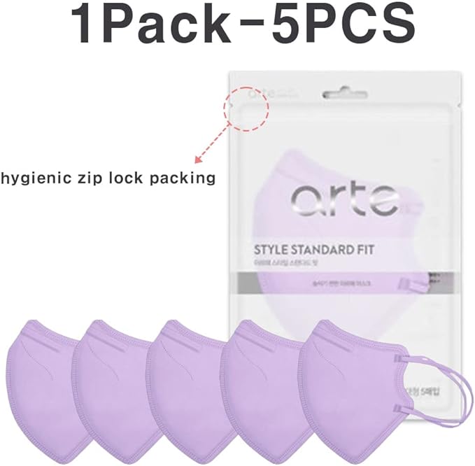 [20 Pcs] Korea Face Mask for Adults – Bird Beak type 2D Protective Health Face Mask for Dust and Smoke – 4-Layer Protective Filter – Ideal Fit for Comfortable Wear - Beige