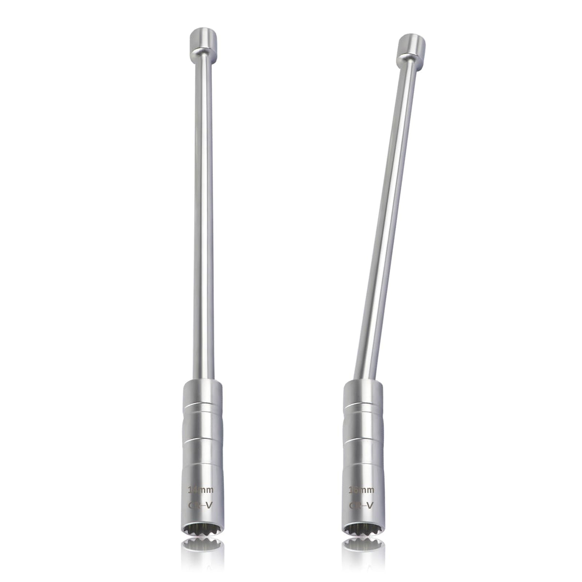 16mm & 14mm Spark Plug Socket Magnetic with 3/8 Drive,Extend Spark Plug Removal Tool with 12 Point Thin Wall,360 Rotatable Spark