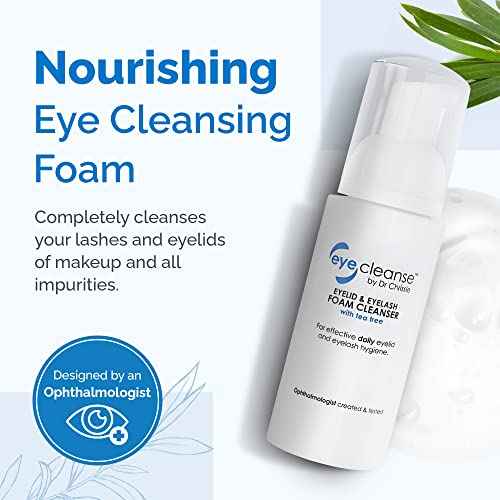 All-in-One Eyelid and Eyelash Cleanser for Extensions, Lash Extension Kit Essential, Enriched with Tea Tree Oil, Helps Ease Tired Eyes, 100 ml - EyeCleanse