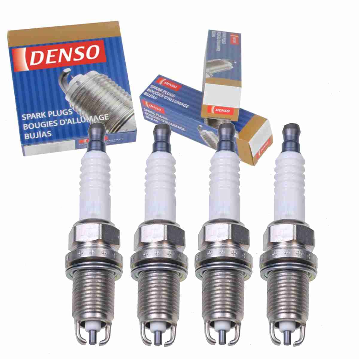 4 pc DENSO Standard Spark Plugs compatible with Toyota Camry 2.2L L4 1997-2001