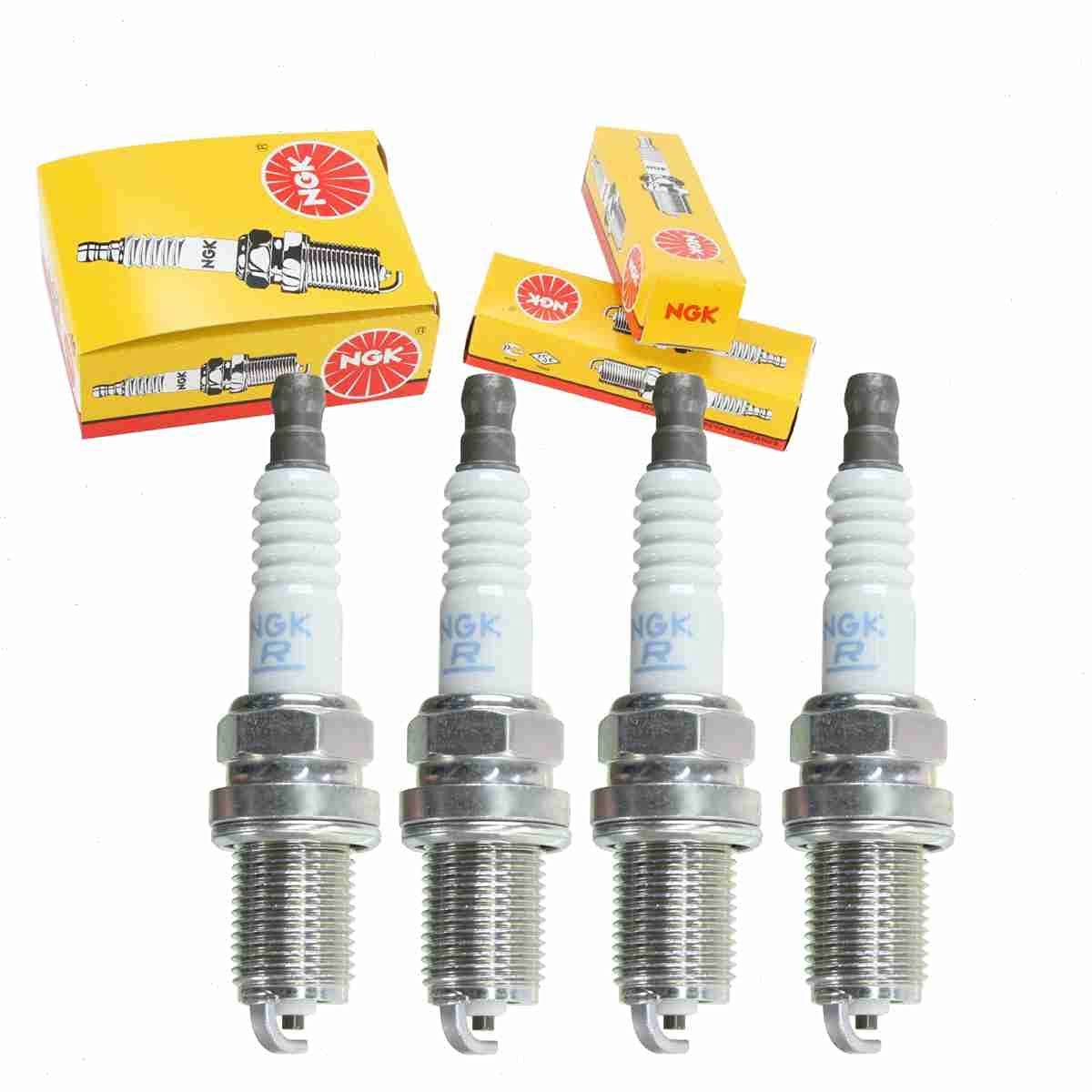 4 pc NGK Standard Spark Plugs compatible with Nissan Altima 2.4L L4 1993-2001