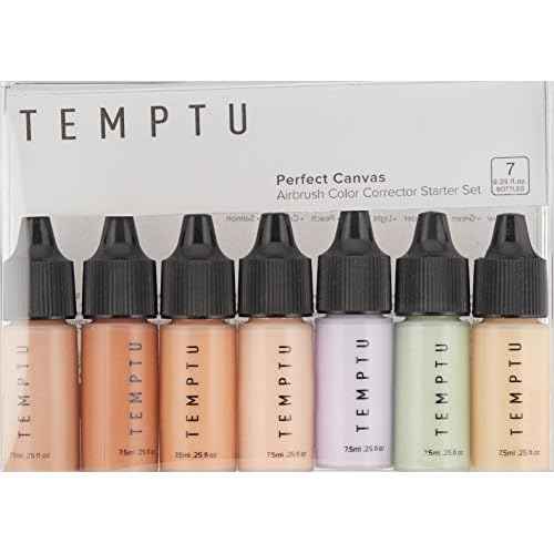 TEMPTU Perfect Canvas Airbrush Color Corrector: Long-Wear, High-Performance Airbrush Color Correctors | Weightless Color Correction For Skin Discoloration | 7 Shades