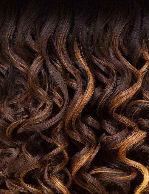 Outre Airtied 100% Fully Hand-Tied Wig - Human Hair Blend - Natural Body Wave 22" (DR CHOCOLATE TOFFEE)