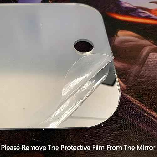Shatterproof Shower Mirror fogless for Shaving Mirror (Larger,11"x8") Small Wall Hanging Camp Vanity Mirror,Unbreakable Makeup Travel Camping Mirrors,Men Fog Free Handheld,Outdoor Showers
