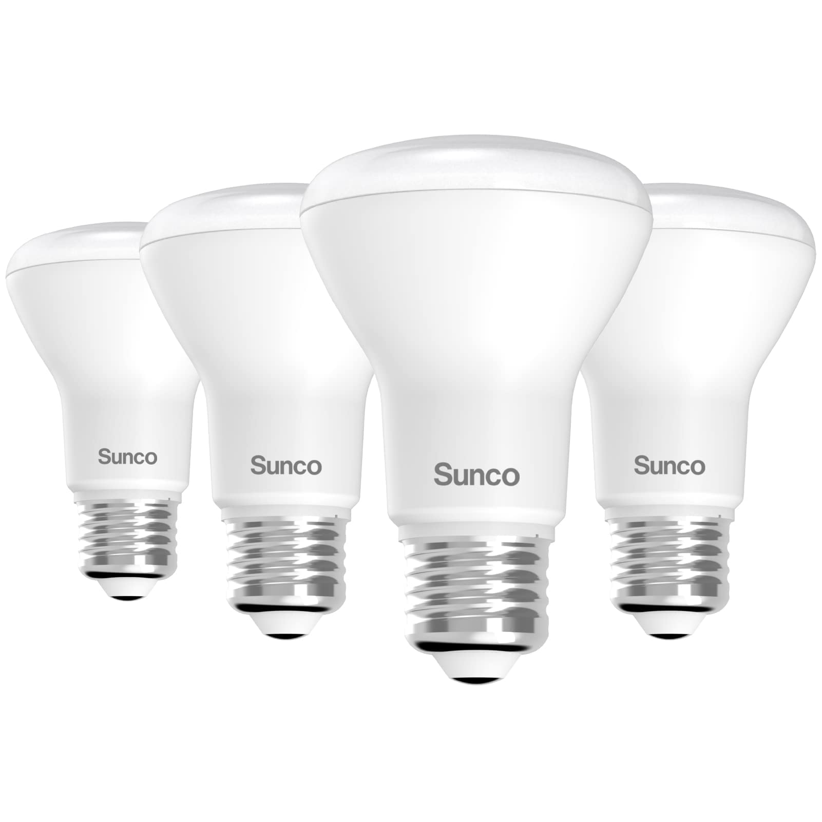 Sunco BR20 LED Bulb Dimmable, Small Recessed Lighting Bulbs, R20 Mini Flood Light Indoor, 550 LM, 7W (50W Equivalent), 5000K Daylight, E26 Base, Can Light for Home, Kitchen, Bedroom UL 4 Pack