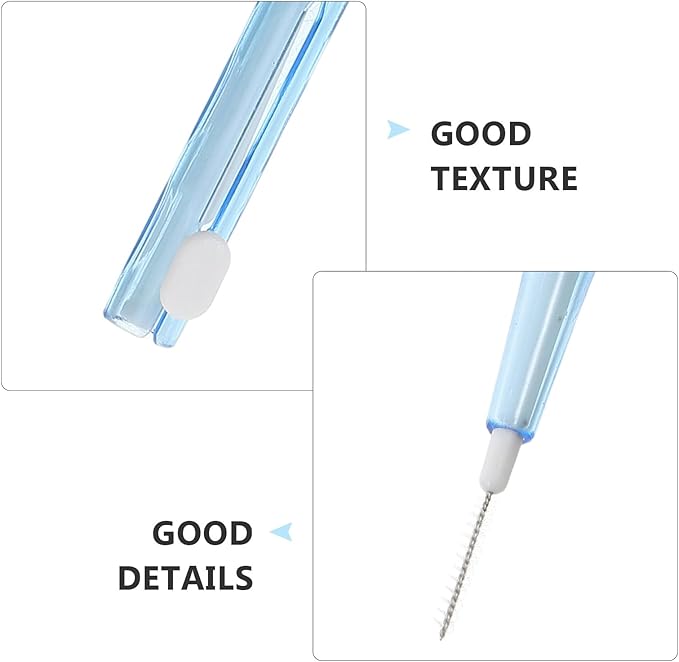 40pcs Interdental Toothbrush for Braces Push-Pull Cleaning Brush Kit with Soft Bristles Lightweight Ergonomic Handle for Teeth Flossing and Oral Care