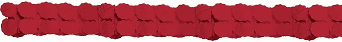 Amscan Paper Garland Party-Decorations, 12', Apple Red