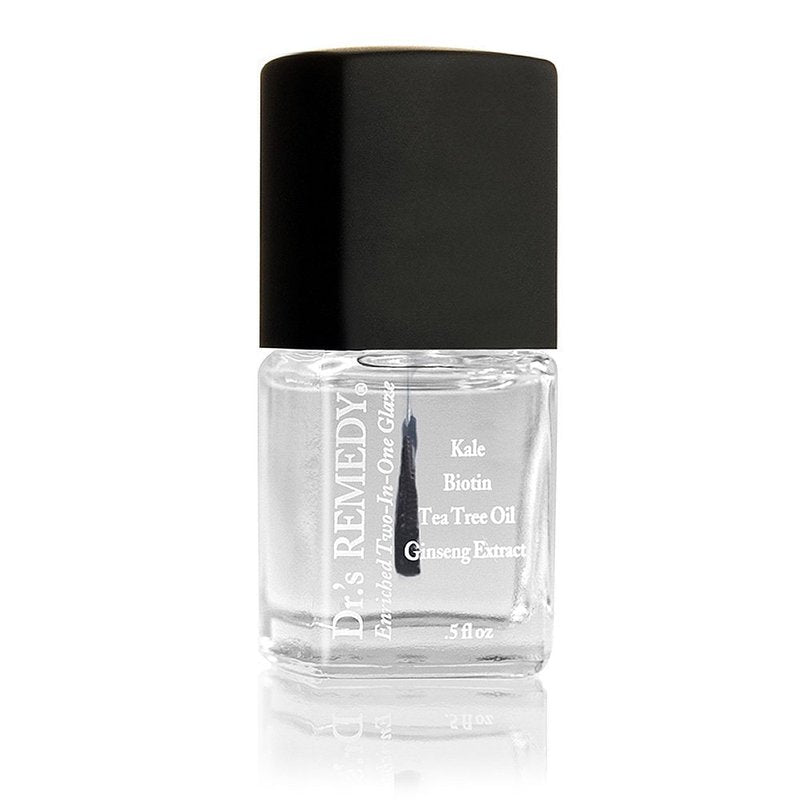 Dr.'s Remedy Enriched Nail Polish, Relaxing Rose with TOTAL Two-in-One Top and Base Coat Set 0.5 Fluid Oz Each