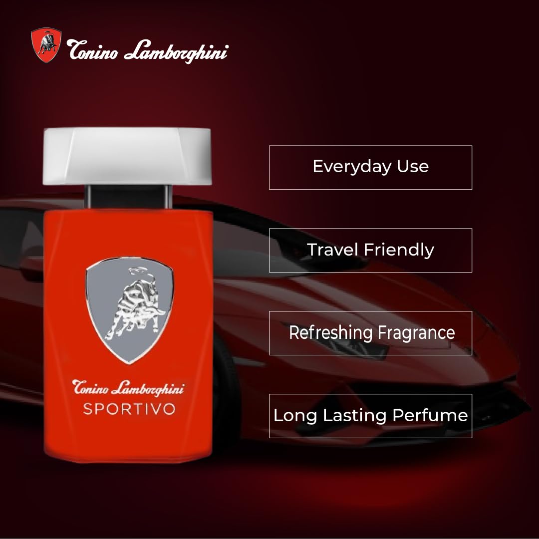 Torino Lamborghini Tonino Lamborghini Sportivo Men EDT Spray 4.2 oz