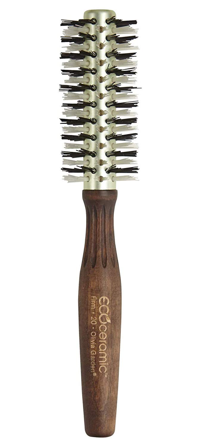 Olivia Garden Ecoceramic Firm Bristles Round Thermal Hair Brush (1 3/4")