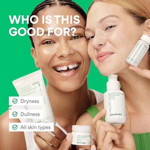 innisfree Green Tea Seed Hydrating Serum with Hyaluronic Acid & Niacinamide, Korean Face Serum for Glow