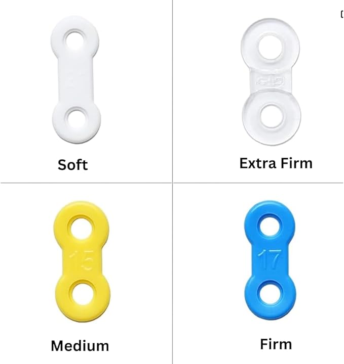 25 Pack: Replacement Straps for EMA Anti-Snoring Appliance, EMA Replacement Elastic Strap, Snore Guard Bands, Compatible with Myerson EMA Snore Appliance (Clear (Extra Firm), 18mm)