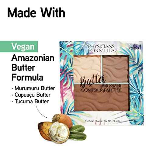 Physicians Formula Butter Bronzer Contour Palette, Light/Medium, 0.48 Ounce (Pack of 1)