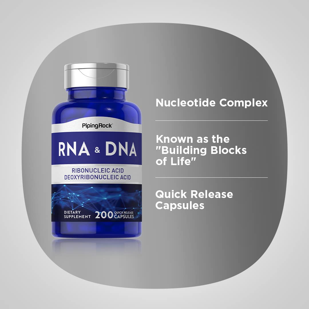 Piping Rock RNA DNA Supplement | 200 Capsules