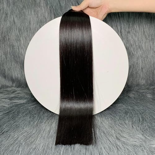 Burmese Bone Stw Raw Human Hair Single Bundle, Natural Super Sliky Straight Bundles Human Hair,Keep Soft and Smooth After Washes Fivefold Lifespan Than Regular Hair (18 inch(100g))