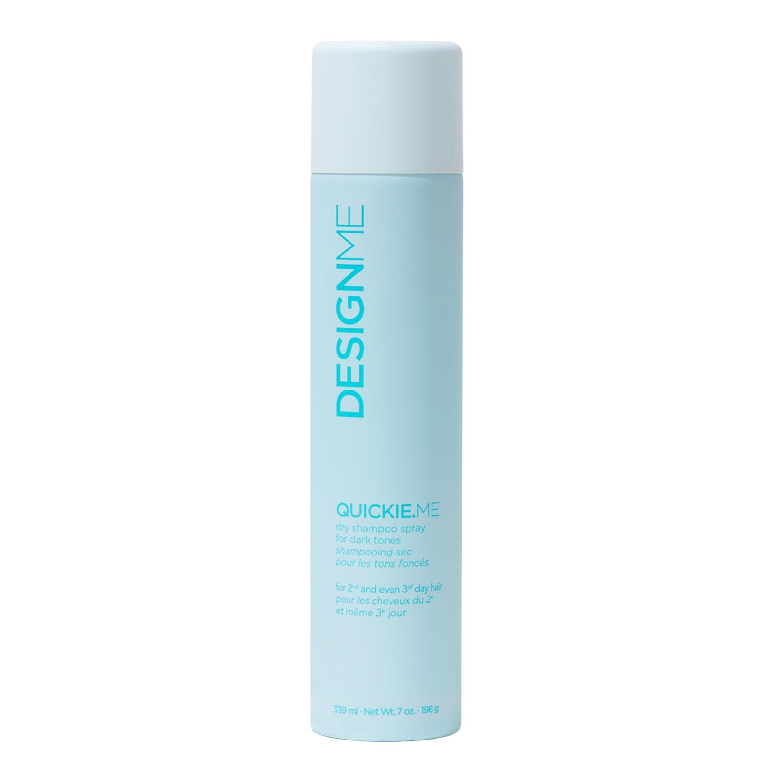 Design.Me QUICKIE.ME Dry Shampoo For Dark Tones | Instantly Refreshes, Absorbs Oils | Root-Lifting Formula with Rice Starch | Residue-Free Waterless Spray for Brown, Black, Dark & Red Hair