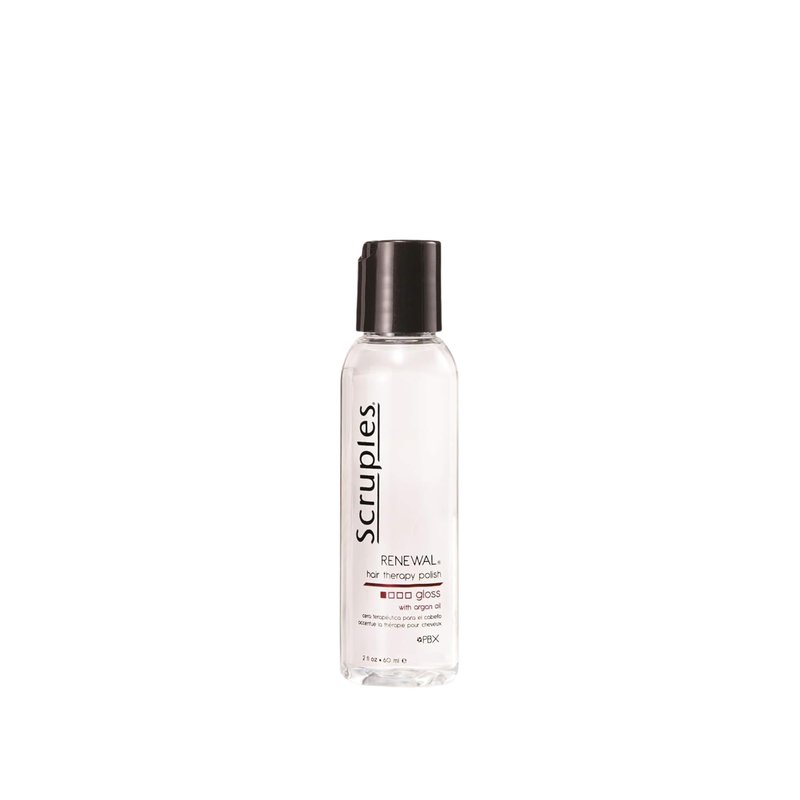 Scruples Renewal Therapy Hair Gloss - Argan Oil Hair Serum for Shine, Moisture & Frizz Control - Instantly Restores Dry, Lifeless Strands (2 oz)