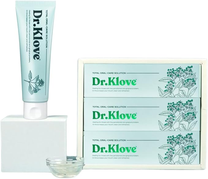 Dr. Klove Clove Natural Toothpaste (Gum Protection) – Fluoride-Free, Fragrance-Free, Natural Clove Oil, Safe for Pregnancy, Single & Gift Set Option (3)
