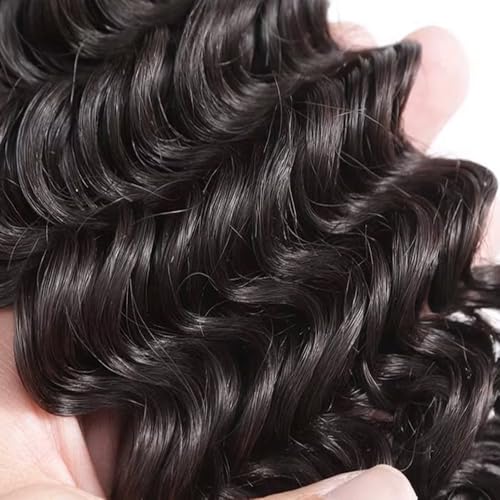 Deep Curly Bundles Human Hair 24 26 28 Inch Deep Wavy Bundles Human Hair 10A Grade Unprocessed Brazilian Virgin Extensions